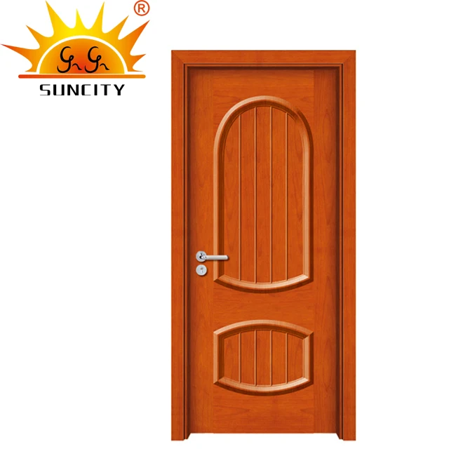 Modern Pure Myanmar Best Solid Pure Teak Wood Door Design