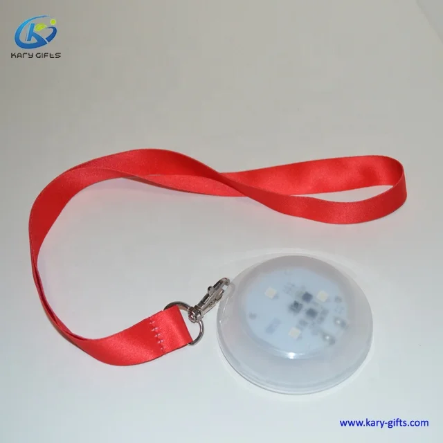 LED Glowing Flashing Necklace Timer Management Pendant Light Led Necklace