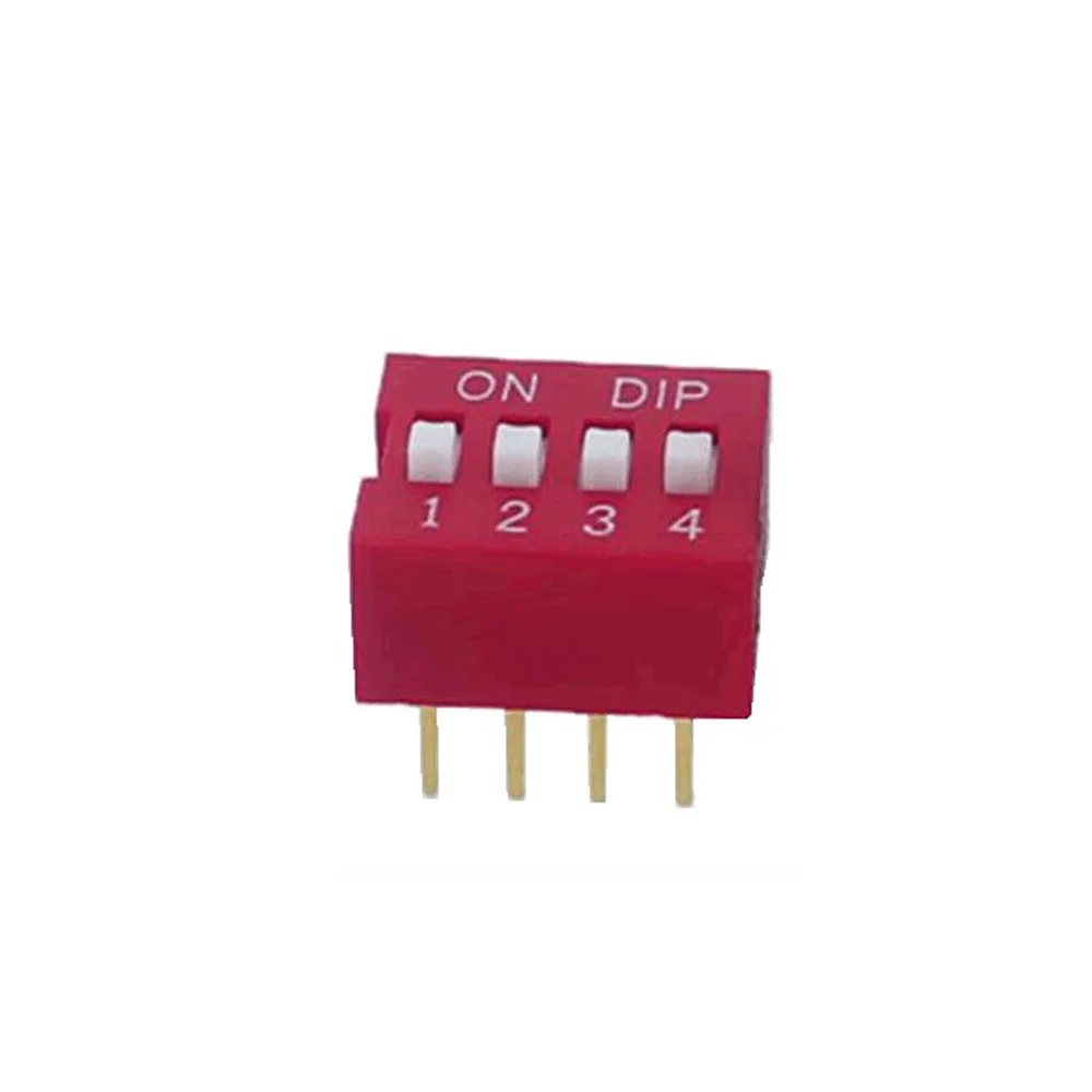 5 pcs you pick Slide DIP Switch Module  4 5 6 7 8 10 12 PIN 2.54mm SPST  Red