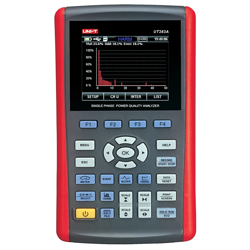 UT283A Single Phase Power Quality Analyzer True RMS USB Interface UT-283A (WYX)
