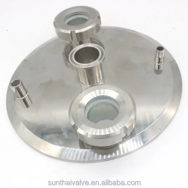 Тройной зажимный колпачок 10 дюймов x (1) 1 5 дюйма (2)1/4 FNPT (2) смотровое стекло типа