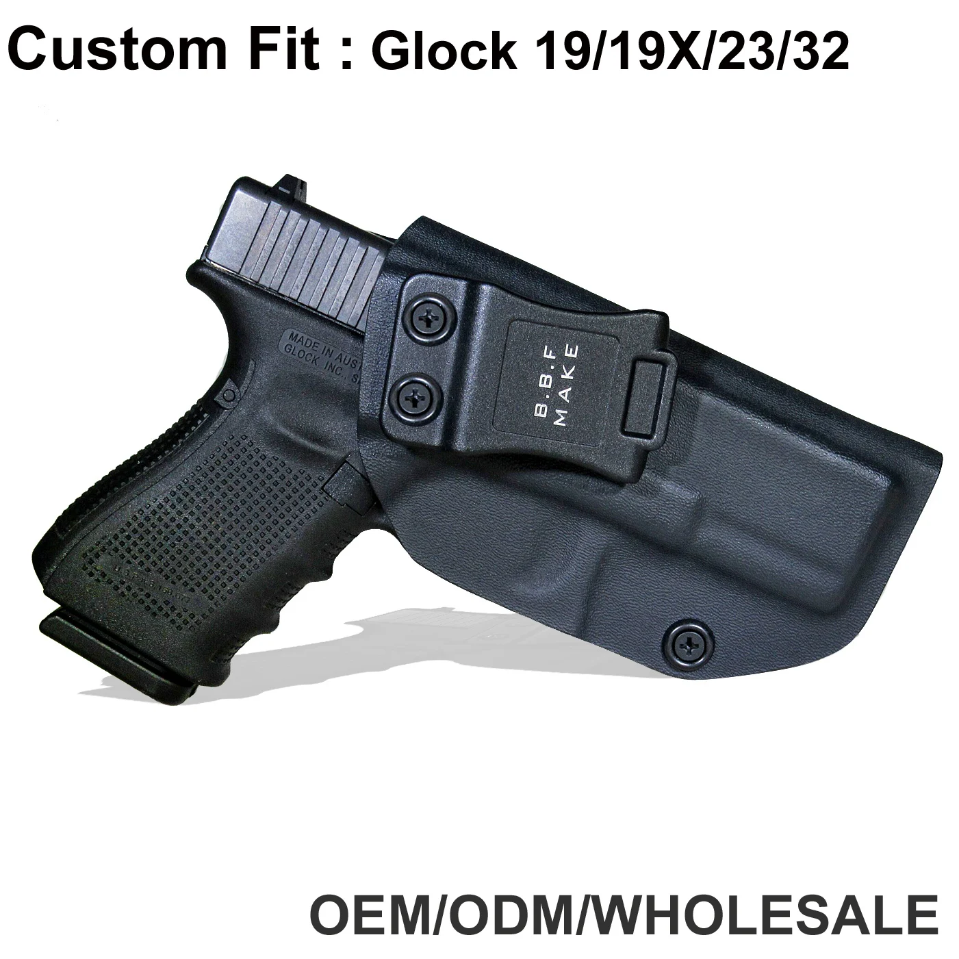 KYDEX IWB Holster Glock 19 19X 23 25 32 Cz P10 Gun Holsters Waistband Carry Concealed Holster  Pistol Case Guns Accessories