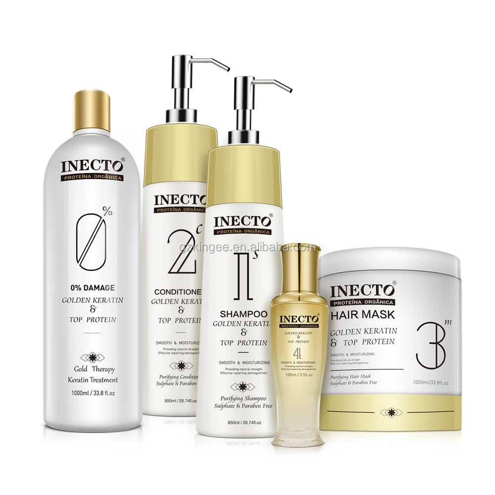 INECTO Hair Mask Natural Organic Argan Oil Olive Oil Fast Repair with Rich Keratin Collagen Protein Anti Hair Loss1000ML