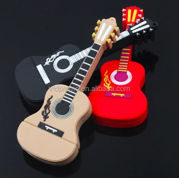 OEM Custom shape guitar usb drive, guitar pen drive, guitar usb key with logo