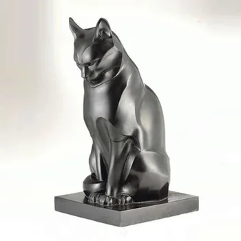 metal cat garden statue