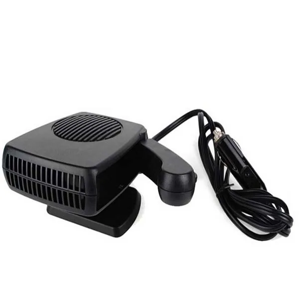 30S Fast Heating 150W Portable Car Auto Vehicle Electronic Heater or Fan 2 in 1 Heating Cooling Function Windshield Demister Defroster Car Heater Fan 12V