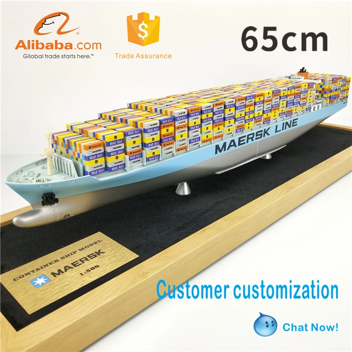 model container ship 65cm model ships made in china plastic shipping container model