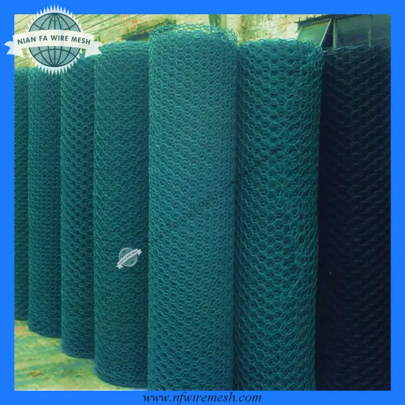 пвх покрытием шестиугольное плетение( guangzhoufactory)