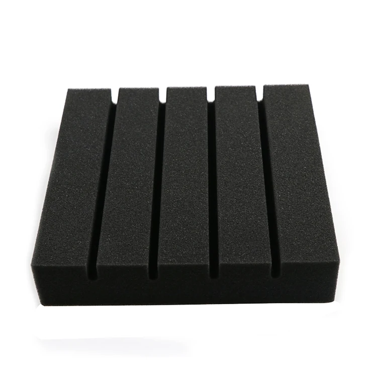 Черные огнестойкие звукоизоляционные плитки высокой плотности акустические панели из пенополиэстера для студийной записи музыки