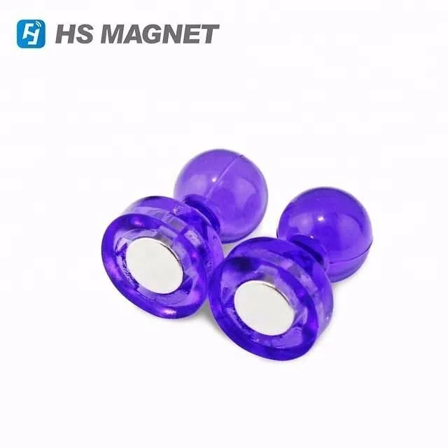 Сверхпрочные Постоянные неодимовые пластиковые магниты для белой доски нажимные штифты холодильника школы и офиса кухни