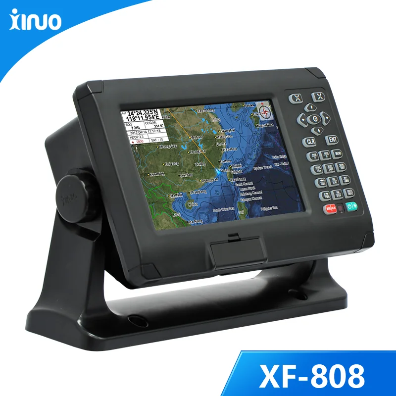 New 8 Inch Marine GPS Navigation TFT LCD Screen Navigator XF-808 With Boat  GPS Navigator + Chart For Boats - AliExpress
