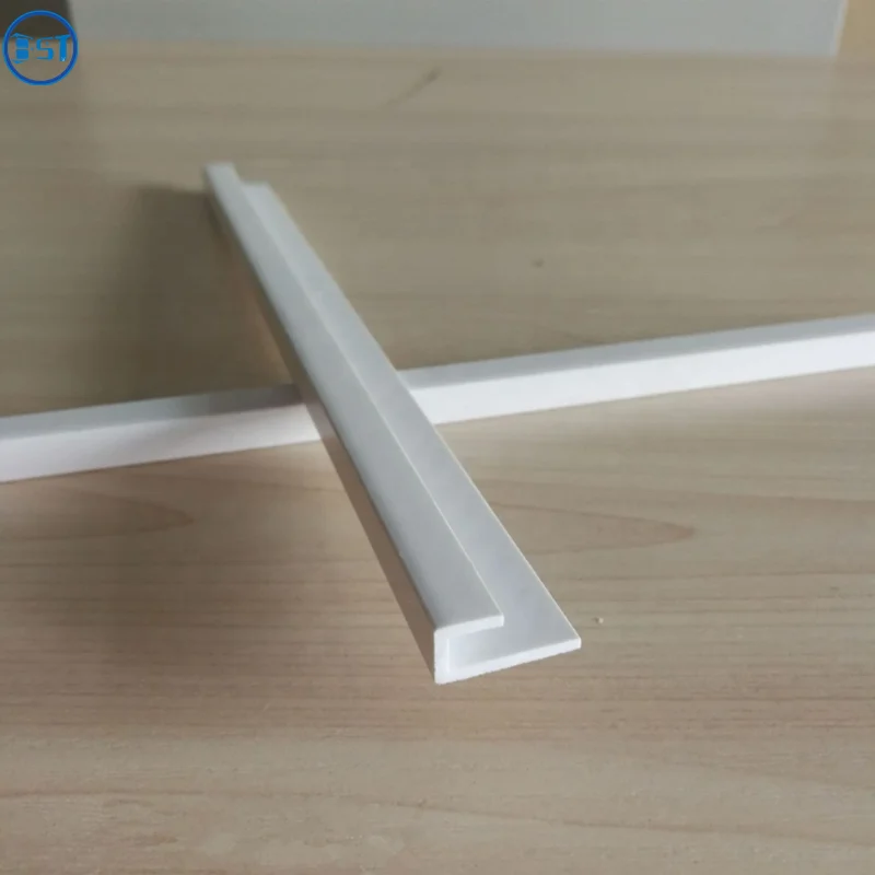 Extrusion L Shaped PVC Profile Custom Plastic Extrusion Building Plastic Trim Strip