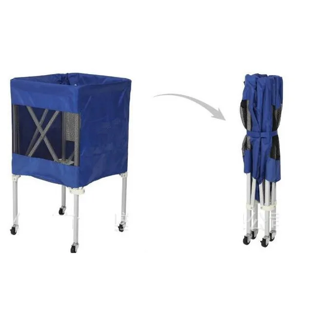 Durable Foldable Trolley Cart Volleyball Basketball Football Soccer