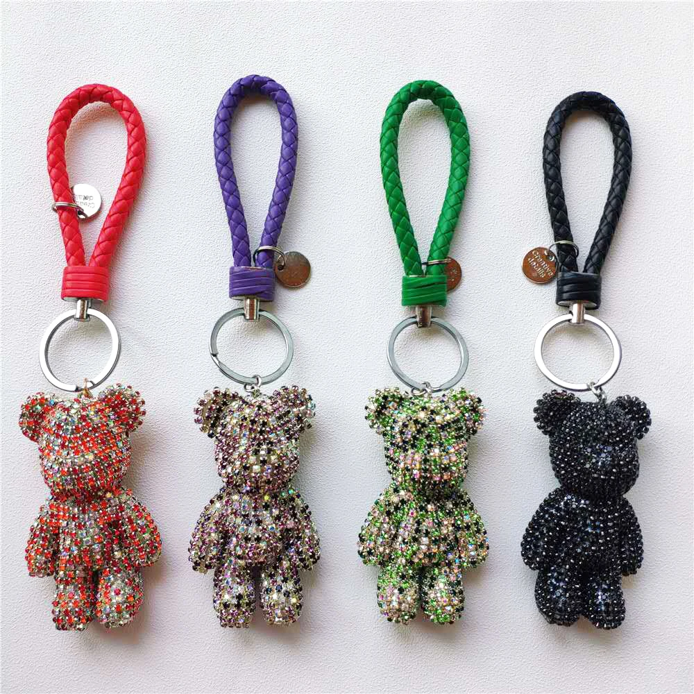 Alloy Key Chain Anime Key Buckle Pendant Crystal Car Key Chain Luggage and Bags case Upholstery Supplies Dolls