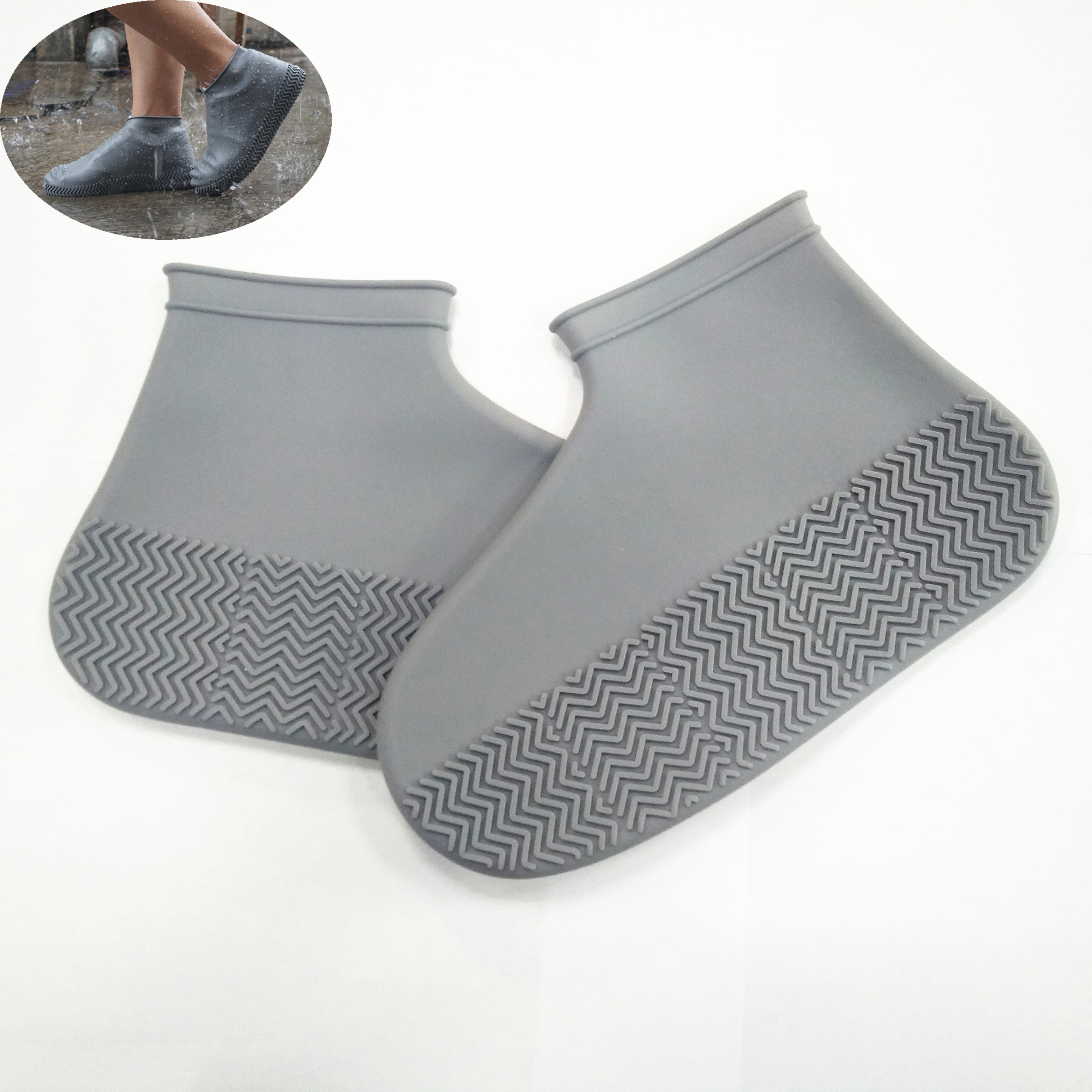 
 Уличная водонепроницаемая обувь унисекс, силиконовый защитный чехол для обуви от дождя, как показано по телевизору  