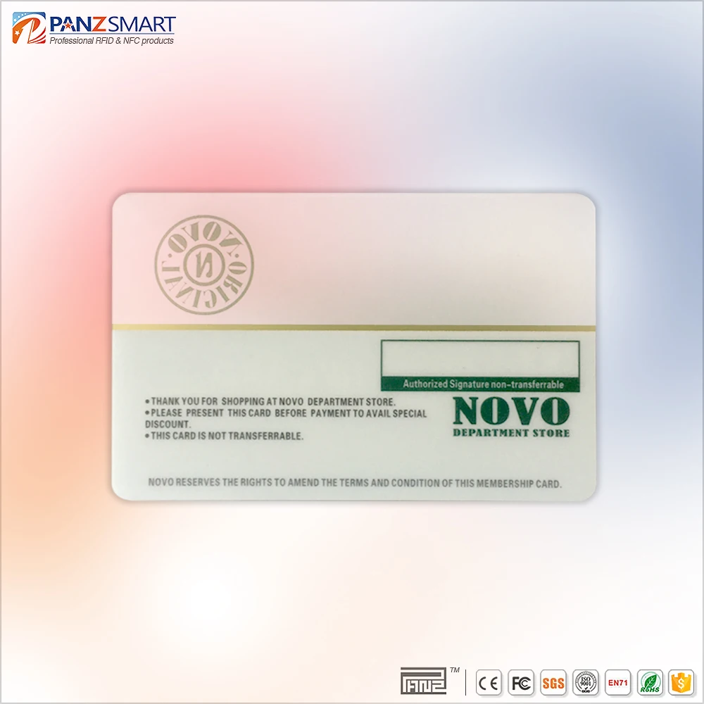 2021 Full Color Printing Credit Card Visa Standard RFID clear Plastic Cards Apply to Lamination Machine to Print Business Card