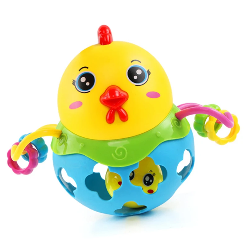 Cute Cartoon Chick Soft Plastic Musical Baby Toy