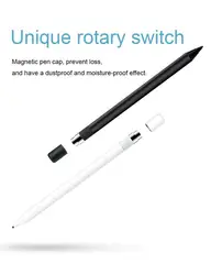 Новый вращающийся цифровой стилус WENKU по часовой стрелке, перезаряжаемый сенсорный Стилус с ультратонким наконечником для iPad, IOS, Android