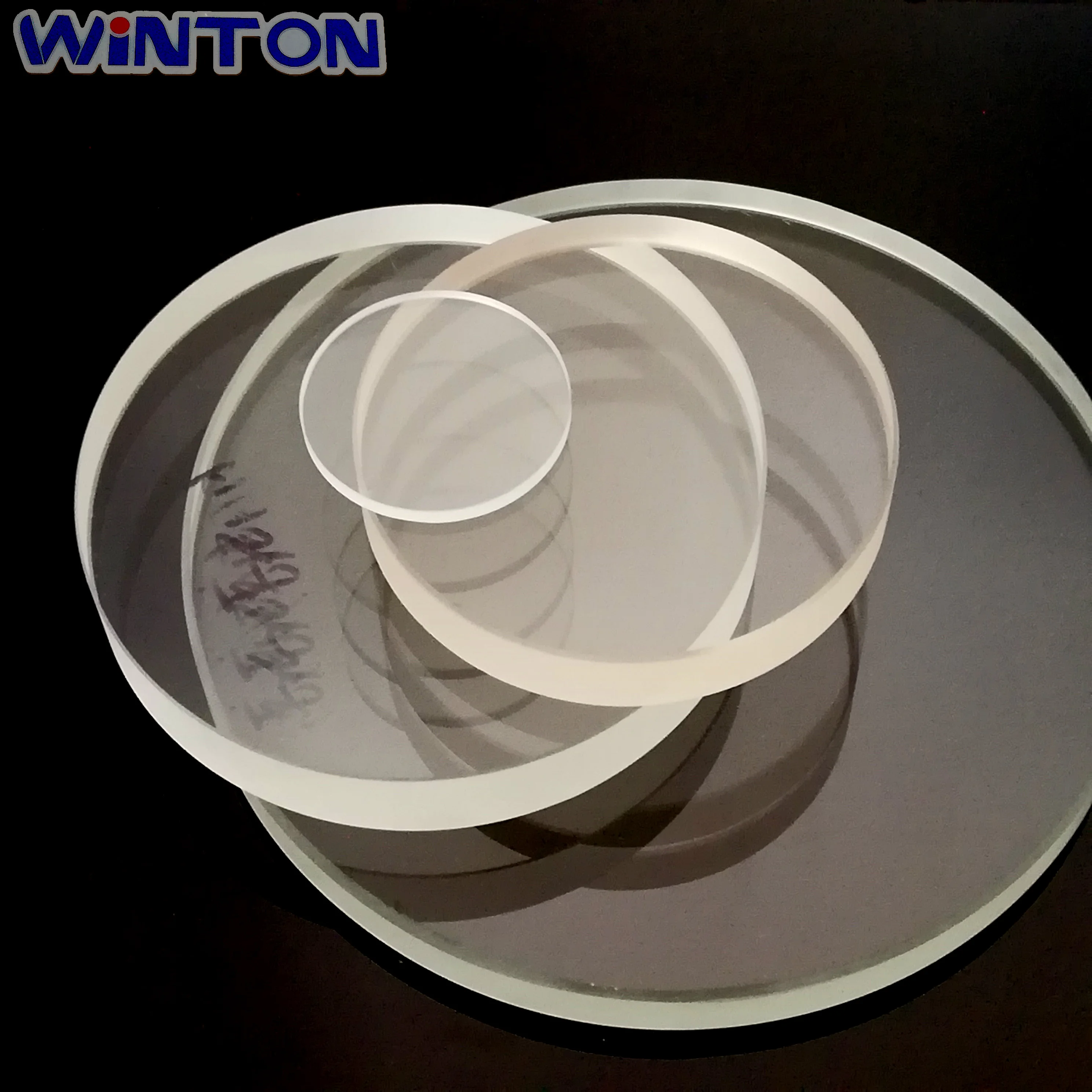 
Winton customized 5mm to 50mm thickness round glass with corrosion resistance 