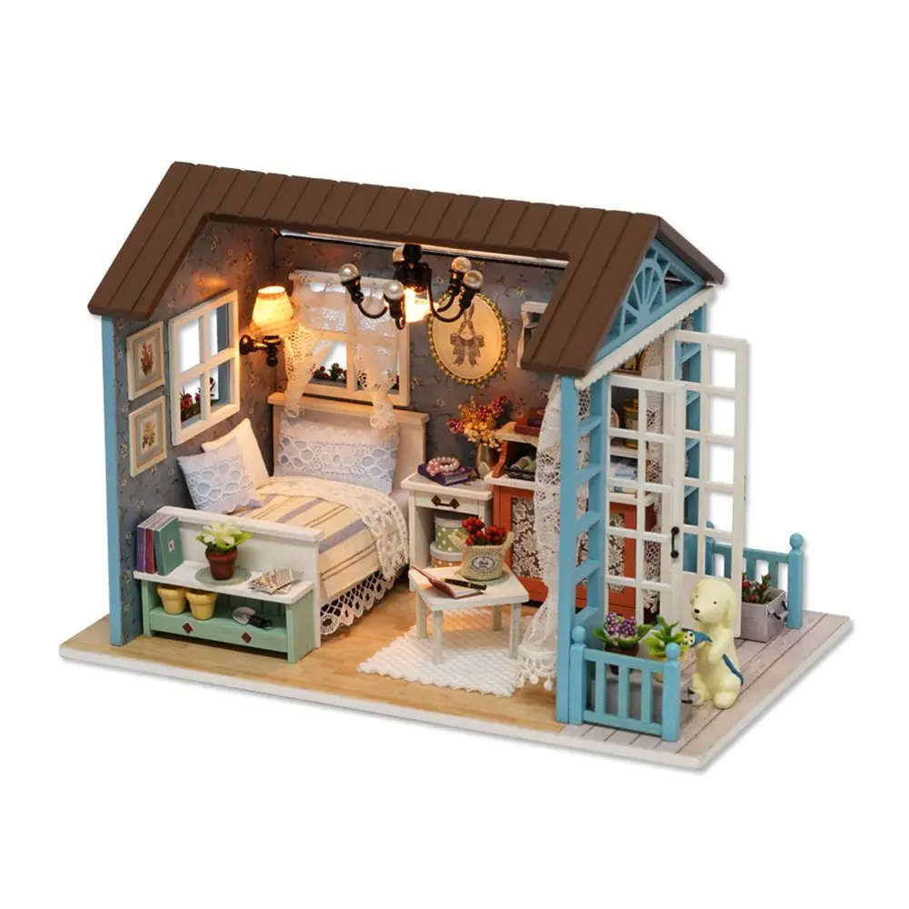 Casa De Muñecas De Madera De Tamaño Mini Para Niños,Juguete Con Muebles -  Buy Casa De Muñecas,Muebles De Casa De Muñecas,Casa De Muñecas Para Niños  Product on 