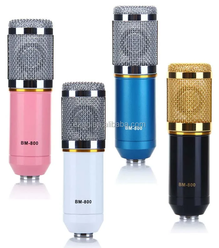 BM-800 USB 电容式麦克风+ 幻象电源+ 支架线+ 防喷罩+ 通过CE 认证