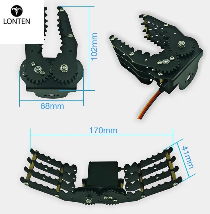 Robot  t Gripper Manipulator t Hand Fingers Paw Mechanical Claws G6