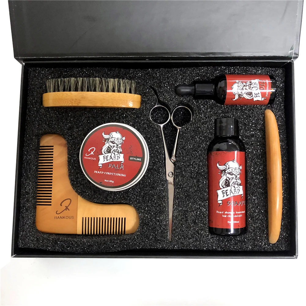 organic beard grooming kit