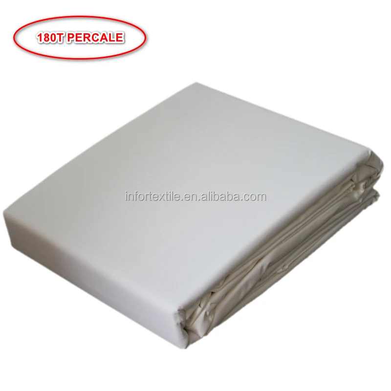 Best Selling 180 Thread Count Cotton Polyester Flat Sheet For Hotel