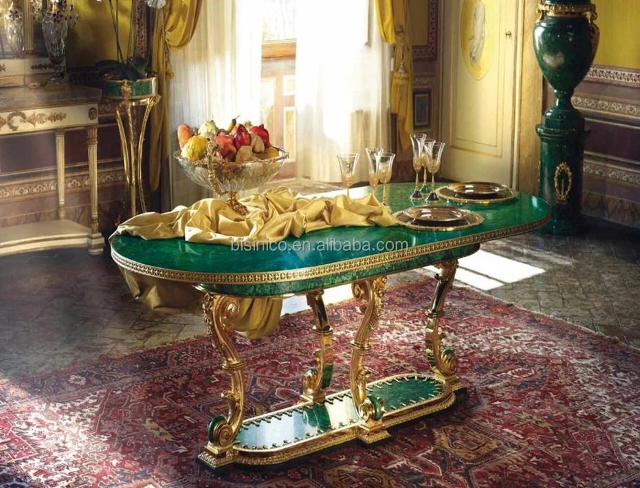 European Style Round Lamp Table, Gilt Bronze Ladies Supported Decorative Small Coffee Table