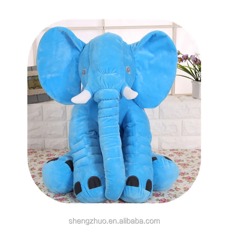 Custom Big Stuffed Animal Plush Elephant with Long Nose Kids Gift Promotional Elephant Plush Toy