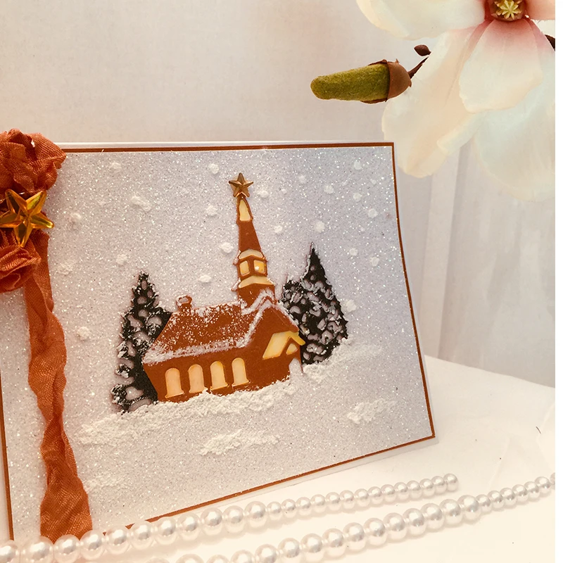 AAGU Рождественское украшение для лодки, замок, дом, металл, углеродистая сталь, фестиваль, вечеринка, сделай сам, украшение, изготовление, скрапбукинг, пресс-формы