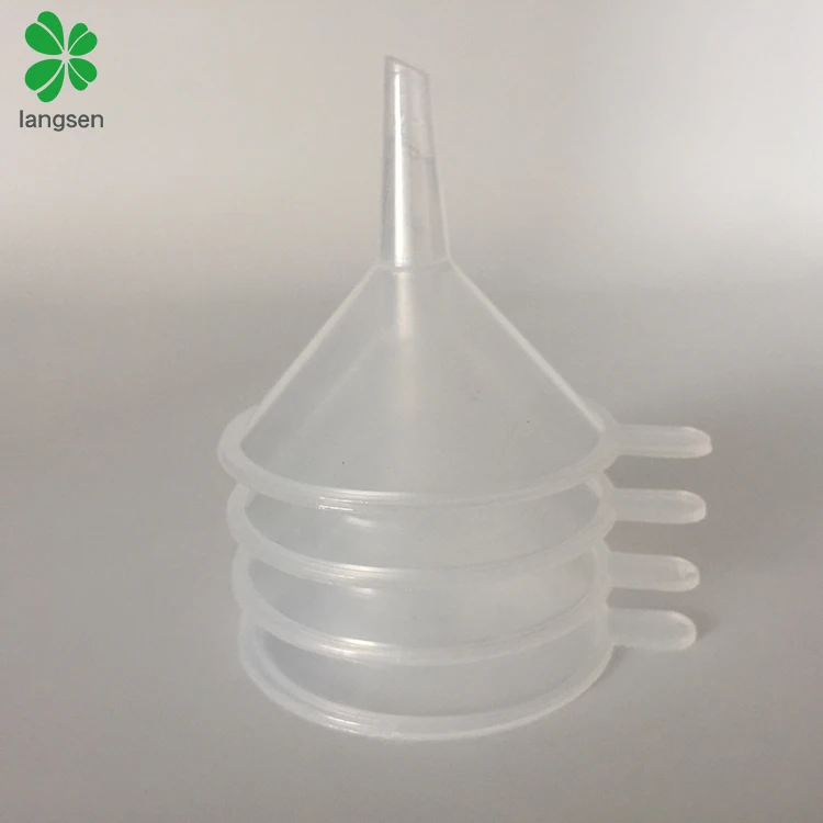 Оптовая продажа пластиковая полипропиленовая мини-воронка 50 мм для химикатов жидкой косметики парфюма воронка-дозатор