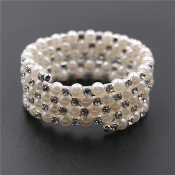 Fashion Pearl Wrap Bracelet wholesale NSBB-0034
