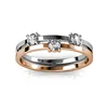 Quality Brass with 18K white and rose gold plated