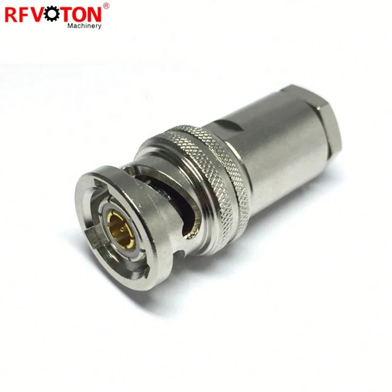 BNC Male Plug Connector RF Copper Straight Type F Female to Pal Tv Female Connector Nickel Plated Female Electronics Products