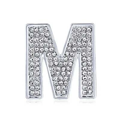 Bros Huruf M Berlian Imitasi Tingkat Tinggi Bros Pin Fashion Wanita Gaya Baru M Huruf Grosir Dari Persediaan Buy Letter M Brooch Letter Brooch Pin Rhinestone Brooch In Stock Product On Alibaba Com