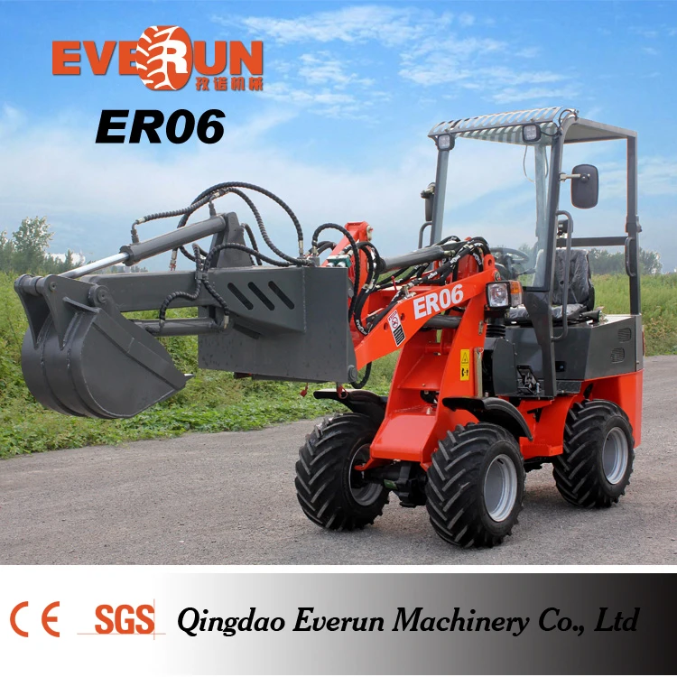 EVERUN инженерная строительная техника мини-ковшовый погрузчик для