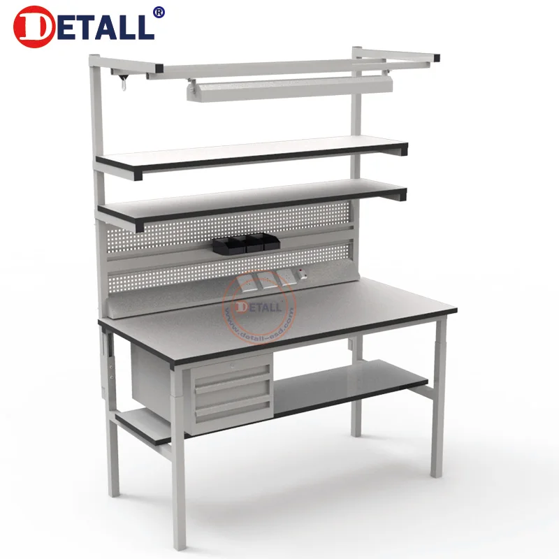 Electronic Technician Esd Multifunctional Computer Repair Work Bench Corner Workbench