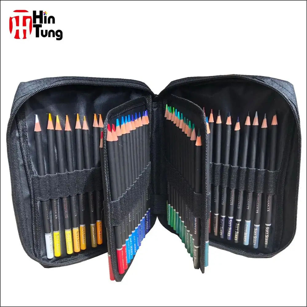 Новая коллекция высокое качество 72 цвета карандаш в нейлоновом чехле