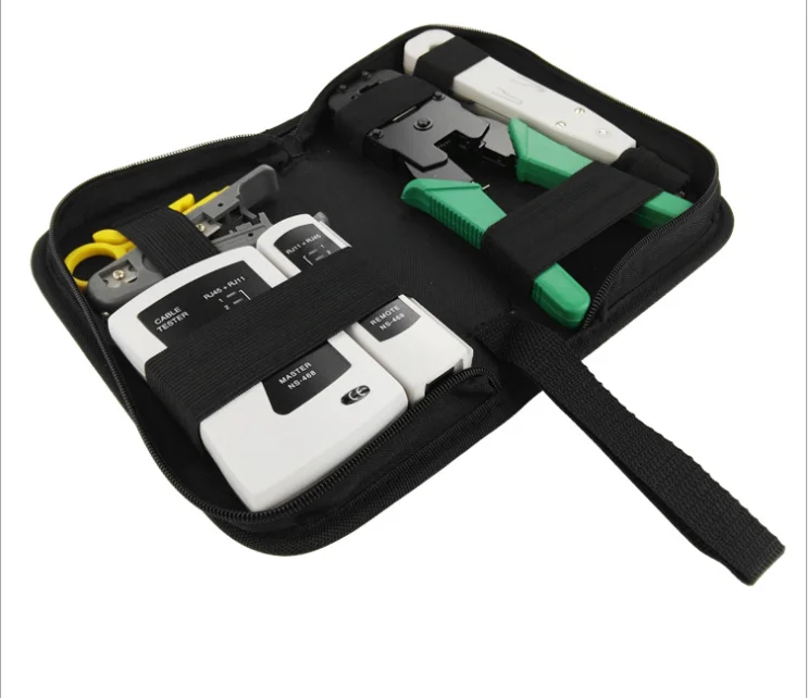 12 in 1 Professional Computer Repair Tools Kit Flat Screwdriver Wire Cutter Computer Maintenance Network Repair Tool Box Kit
