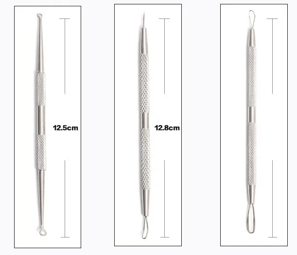 Профессиональный хирургический Blackhead Remover Инструменты блемиш и Splinter Акне Прыщ 5 шт. удаления