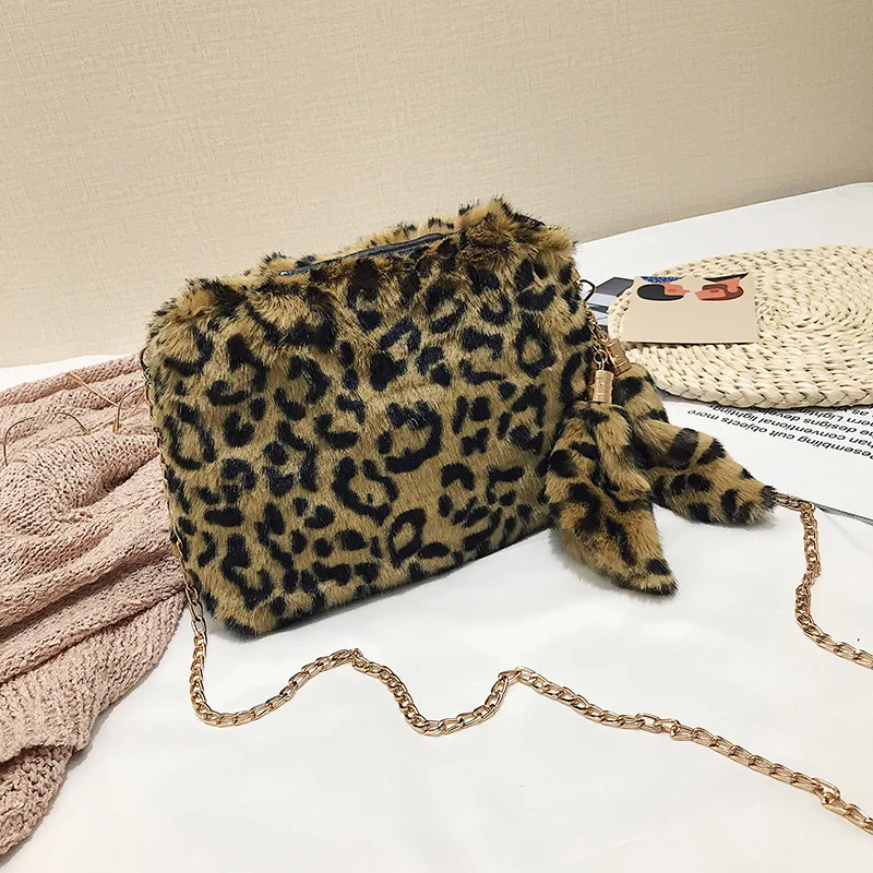 fluffy print bolsa