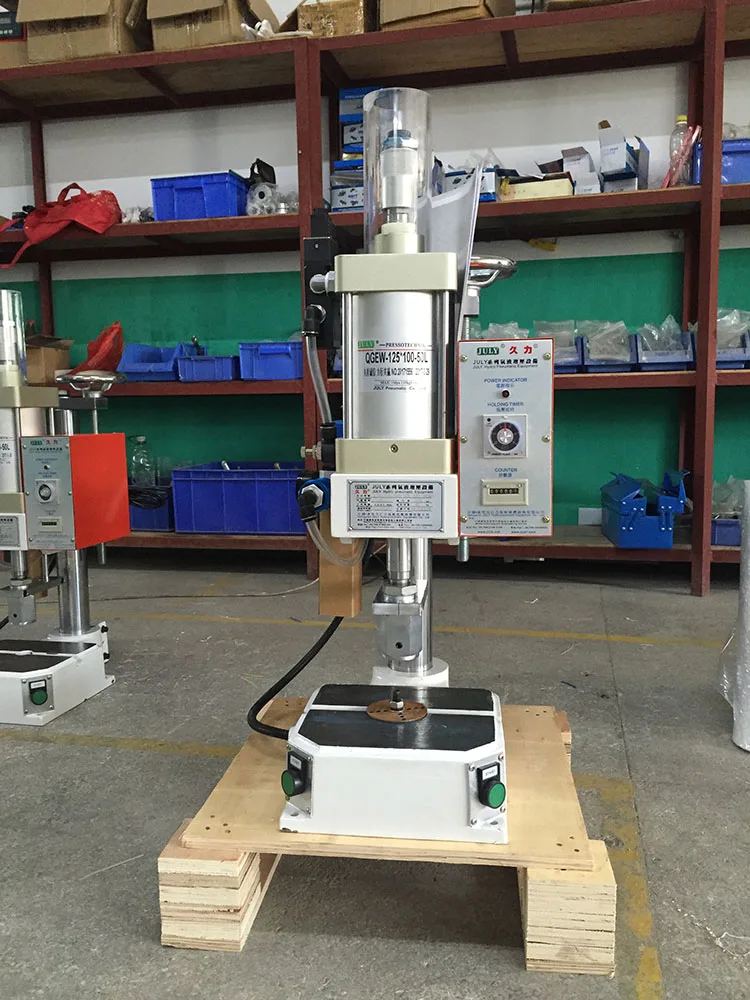 JULY Newest Small Automatic Pneumatic Eyelet Punch Machine