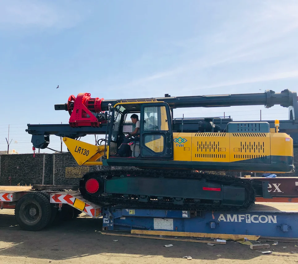 LR130 30m Pile Driving Machine Helical Screw Piles Work Used Rotary Drilling Piling Rig Machine Price