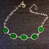 18k white gold 7ct emerald bracelet