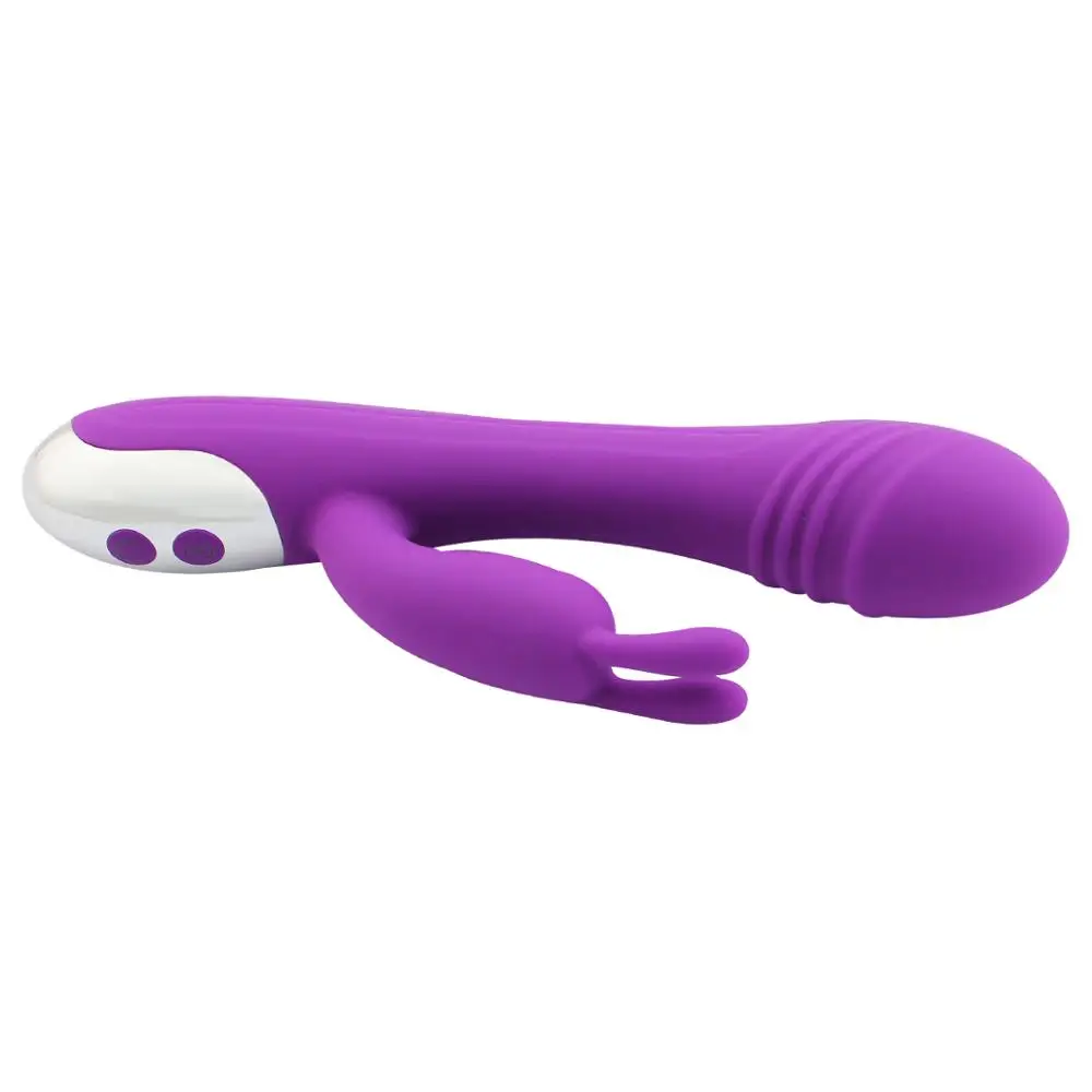 G-Spot Rabbit Vibrator - Rechargeable & Super Quiet Silicone Adult Toy with  7 Vibration Modes for Women - CE ROHS Certified