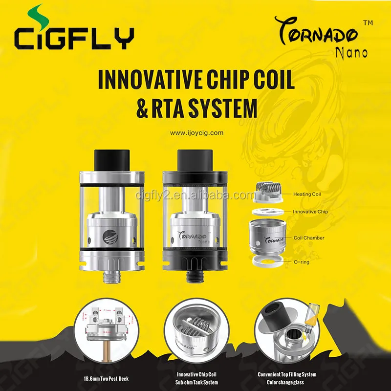 Alibaba express, китайские Подарки, черный 4 мл ijoy tornado nano vape