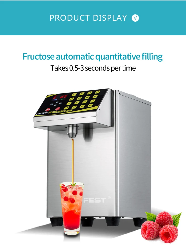 220 V/110V Quantitative Fructose Filling Machine Automatic