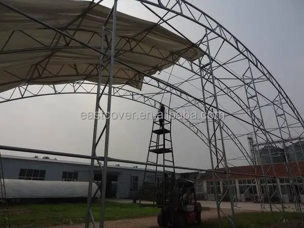 SSTC6040  PVC Large Double Truss Fabric Industrial Storage Container Shelter