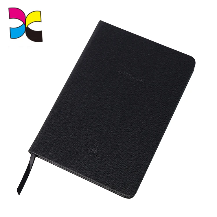 Hardcover Custom Logo Journal Book Printing Leather Agenda Monthly Weekly Planner Notebook